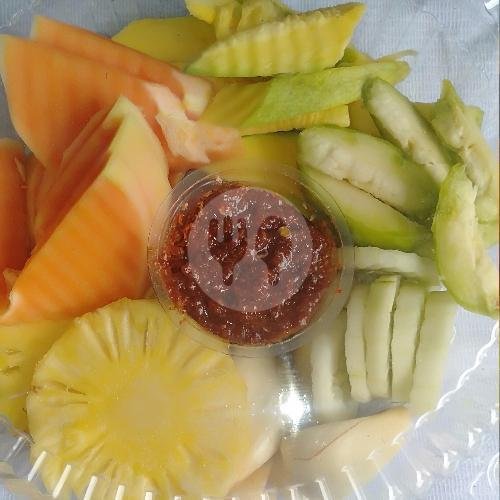 Rujak Buah Campur Sambel Bangkok menu Rujak Bumbu Desa, Selaparang