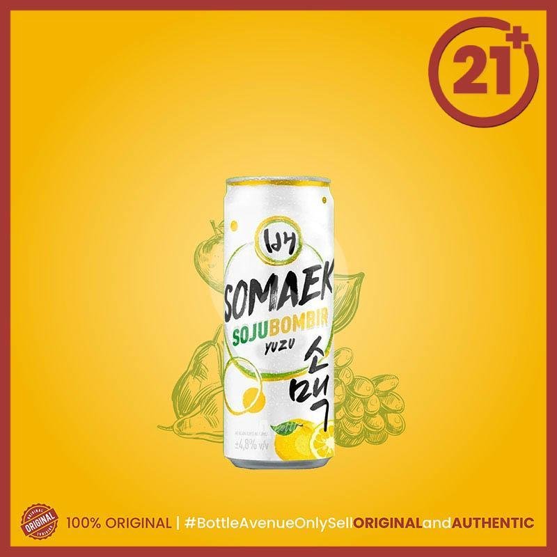 [21+] BAE Somaek Yuzu Can 320 ML menu Bottle Avenue ( Beer, Wine & Spirit ) Bidadari