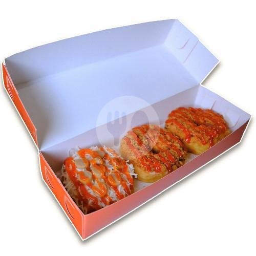 Donat Asin Box Isi 3 menu Gulali Donuts (Donat Kentang), Buana Raya