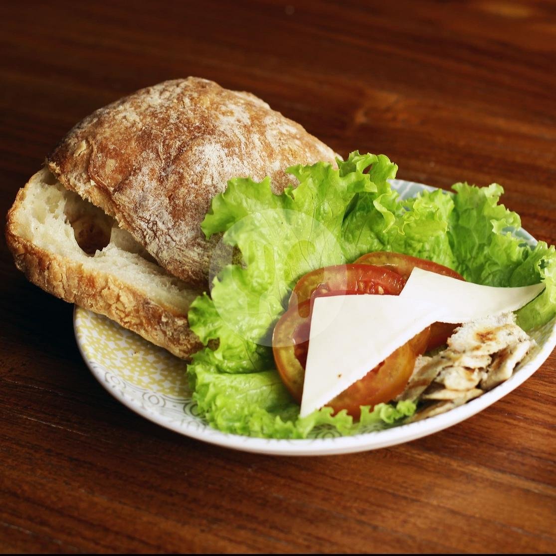 Grilled Chicken Ciabatta menu Bread Basket, Kerobokan