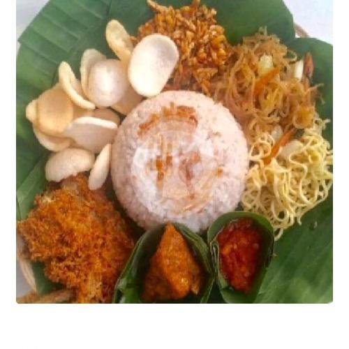 Nasi Uduk Tanpa Ayam menu Nasi Uduk Jakarta & Lontong Sayur Warung Mawar, Gunung Mas