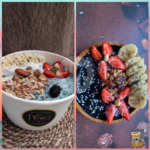 Blueblack Free Cacao Nibs menu Nom Bali Smoothie Bowl, Denpasar