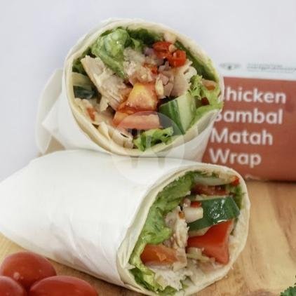 PROMO 2x CHICKEN SAMBAL MATAH WRAP M ( Spicy) menu Healthy Neighbours