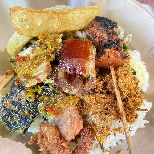 Nasi Samsam Guling Spesial menu Nasi Be Genyol Mak Mitha, Ubung Kaja