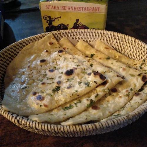 Garlic Nan menu Sitara Indian Restaurants, Teuku Umar