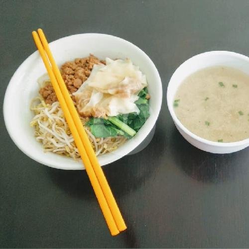 Mie Ayam Yamin + 2 Pangsit Basah (Manis) menu Mie Bangka Asian (Ayam & Udang, Halal ), Gatsu 1 Gang Murai
