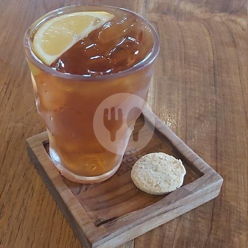 Lemon Ice Tea And Cookie For Your Driver menu Body Factory Bali Cafe, Canggu
