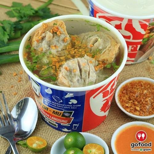 Tahu Porsi menu A Fung Baso Sapi Asli, Sunset Road