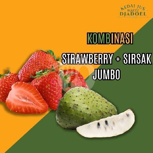 Jus Strawberry + Sirsak (Jumbo) menu Kedai Jus Djadoel Gelas Jumbo, Denpasar