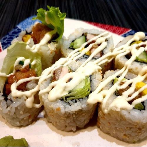 Chicken Teriyaki Roll menu Warung Okinawa (Sushi, Tonkatsu, Salmon), Kuta