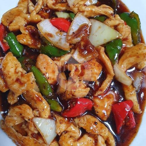 Ayam Lada Hitam menu Hengky Resto, Sekar Tunjung