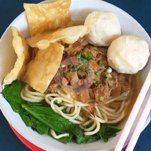 Mie Ayam Bakso Ayam menu Warung Bakso Malang Cak Sis, Pandu