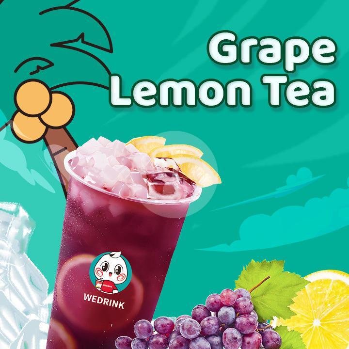 Grape Lemon Tea menu Wedrink, Pejanggik