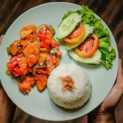 Babi Asam Manis menu The Old Champ Cafe, Merdeka