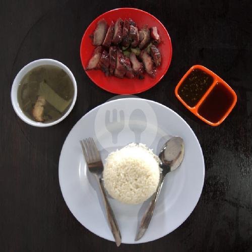 Nasi Putih Chasio Daging menu Cha Sio Pui Ahui