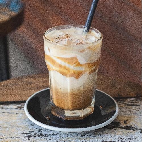 Iced Peanut Butter Latte menu Rise And Shine, Umalas