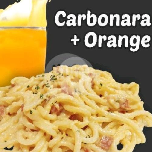 Carbonara + Orange menu Baljam - Baliku Jamur, Hayam Wuruk