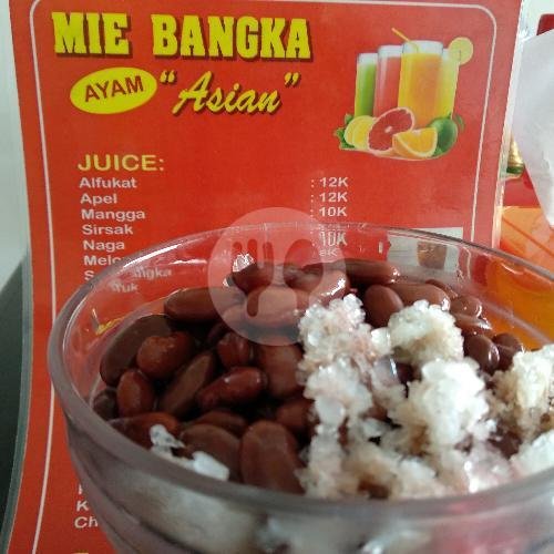 Es Serut Kacang Merah Biasa menu Mie Bangka Asian (Ayam & Udang, Halal ), Gatsu 1 Gang Murai