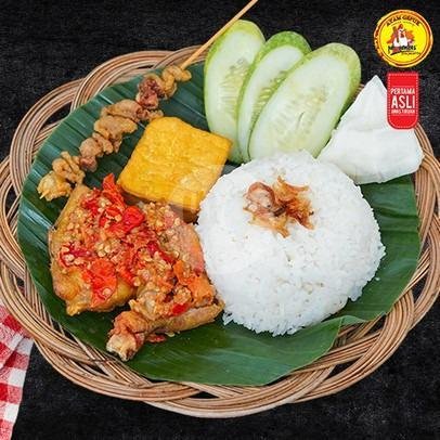 Paket Kenthir 3 menu Ayam Gepuk Pak Gembus, Tabanan Bali