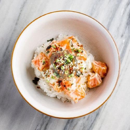 Rice Bowl With Salmon menu Margaret Bistro, Canggu