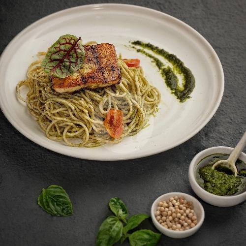 Pesto Marinated White Snapper With Spagheti menu Satu Satu Coffee Company, Canggu