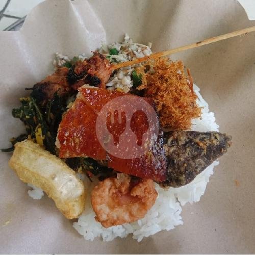 Nasi Samsam Guling Biasa menu Nasi Be Genyol Mak Mitha, Ubung Kaja