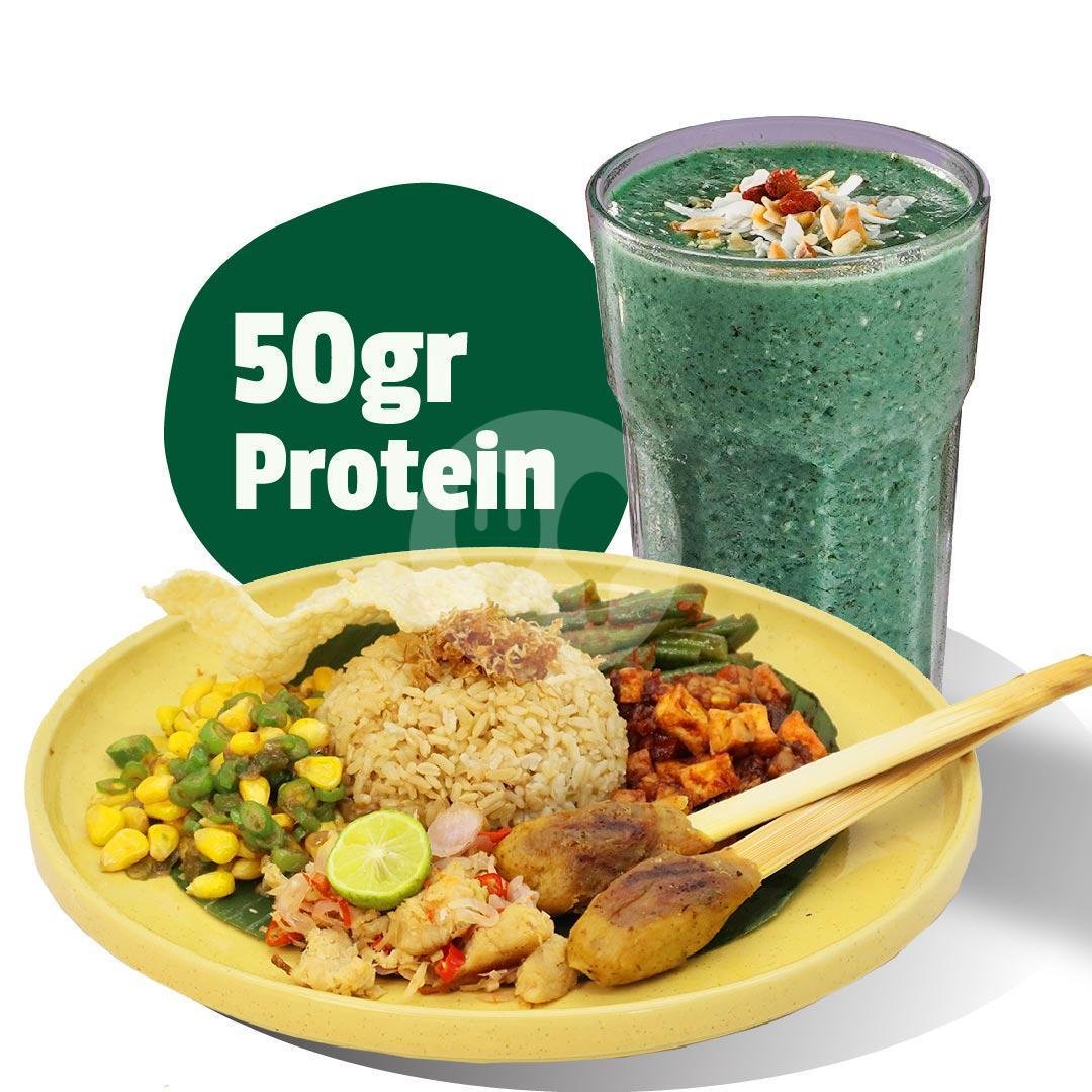 High Protein Combo 3 menu BURGREENS - Healthy, Vegan, and Vegetarian, Canggu
