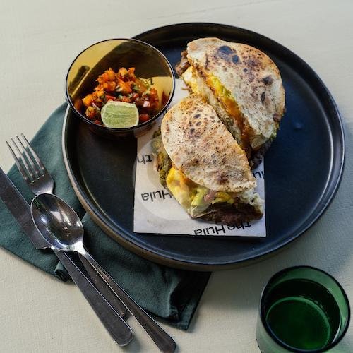 Breakfast Quesadilla menu The Hula, Pantai Pererenan