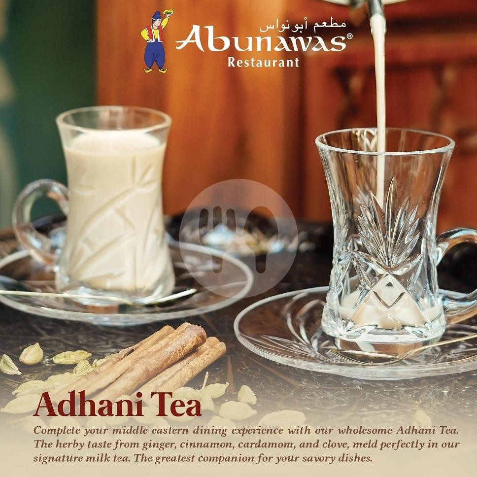 Adhani Tea menu Abunawas Restaurant, Imam Bonjol