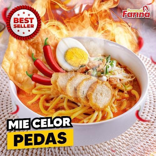 Mie Celor Pedas - 1 Porsi menu Pempek Farina, Teuku Umar