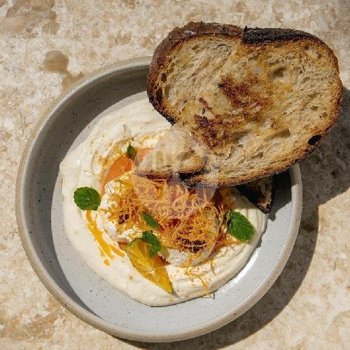 Turkish- Style Eggs (New Dish)Contain Nuts menu Mowies Berawa, Canggu
