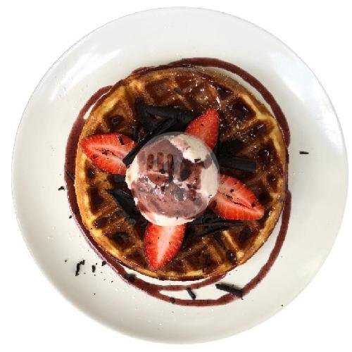 Berries Choco  Waffle menu Bruno Allday Cafe, Denpasar