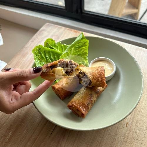 Cheese Burger Springrolls menu Old Pals (Burgers, Breakfast Muffins, Coffee), Tumbak Bayuh