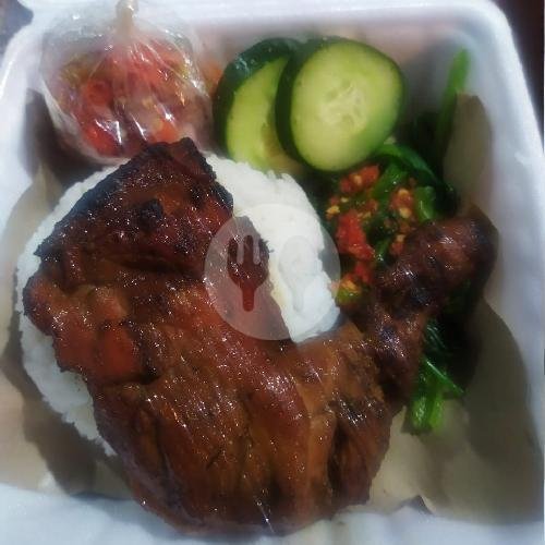 Nasi Ayam Bakar Plecing Sambal Matah Bali menu Ayam Geprek & Ayam Bakar Sagung Dapur, Kerobokan Kaja
