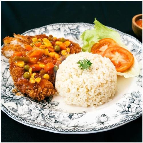 Chicken Cutlet Rice menu Newton Circus by Dapur Panda, Kuta