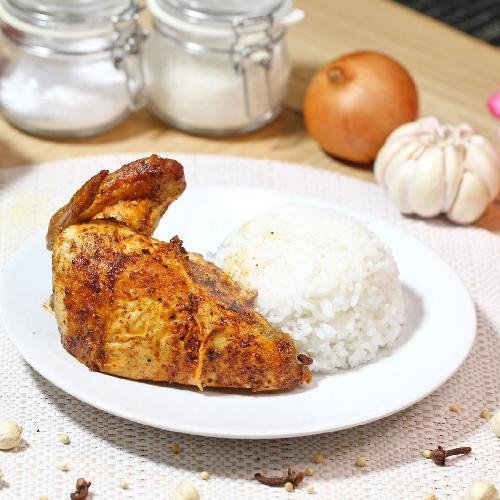 Mabar 1 Putih menu Ayam Guling Enakko, Denpasar
