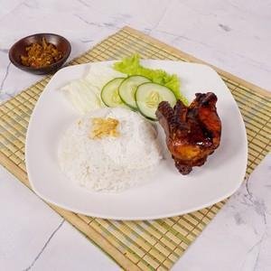 Ayam Bakar + Nasi menu Lalapan Den Bagus 2, Glogor Carik