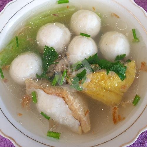 soup bakso ikan menu warung Juara Rasa, Puri Gading