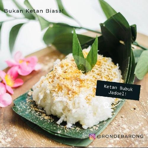 Ketan Bubuk Jadoel menu Ronde Barong, Dalung