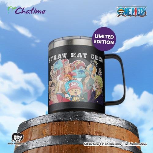 Mug One Piece Straw Hat Crew menu Chatime, Bali Galeria Mall