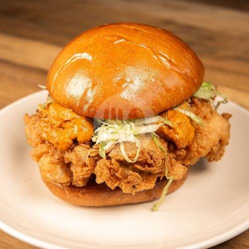 Chicken Burger menu Old Pals (Burgers, Breakfast Muffins, Coffee), Tumbak Bayuh