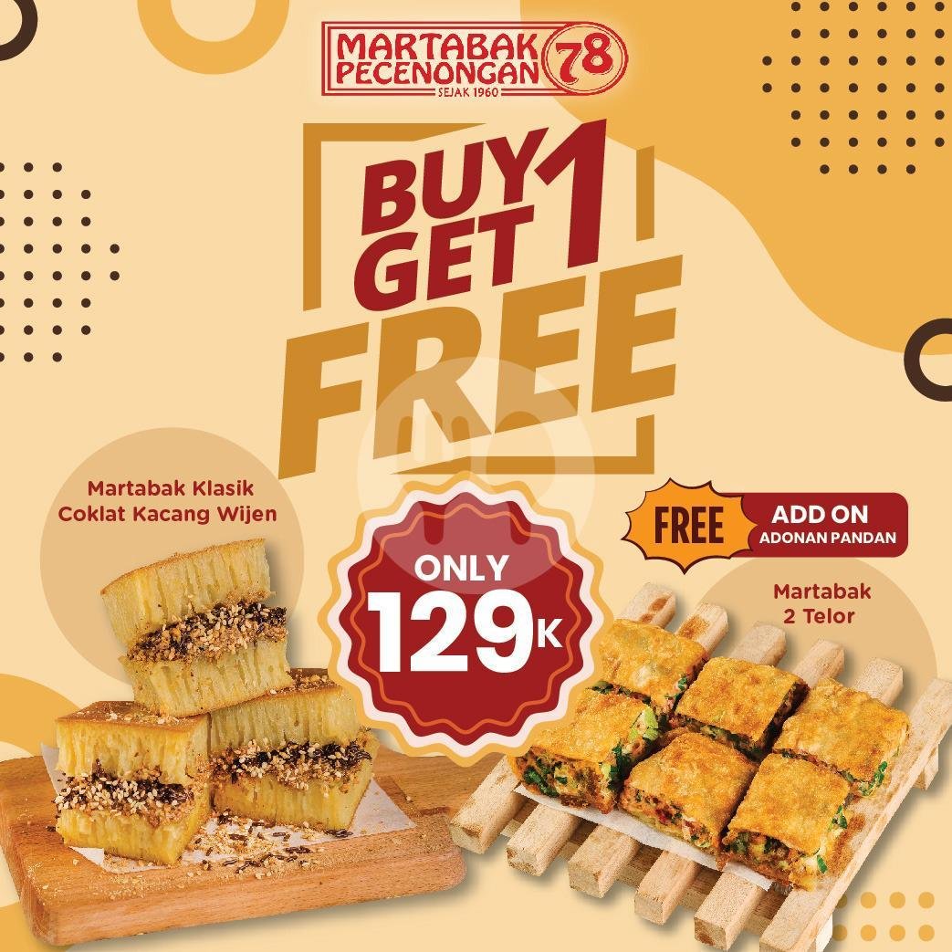 B1G1 Martabak Klasik CKW + Martabak 2 Telor menu Martabak Pecenongan 78, Batu Belig