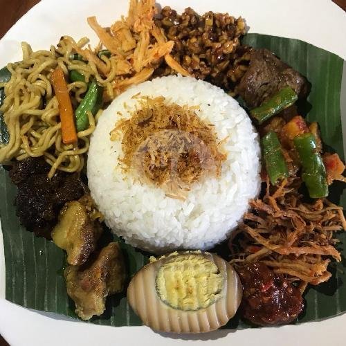 Nasi Putih Campur menu Warung Odah Kompyang, Penatih