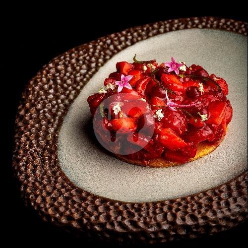 Strawberry Tartar (V) menu Mostly Restaurant, Pererenan, Mengwi, Badung