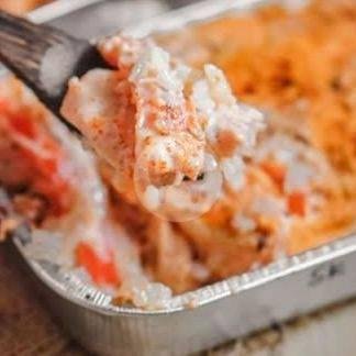 Salmon Kani Mentai menu Nans Kitchen, Jimbaran