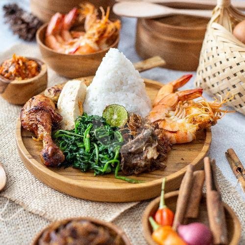 Nasi Gonde Komplit menu Warung Nasi Gonde Cik Swi, Setia Budi