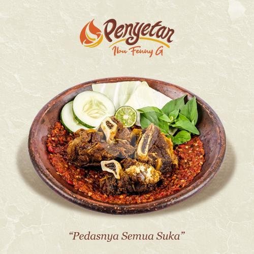 Iga Penyet menu Penyetan Ibu Fenny G, Cakranegara