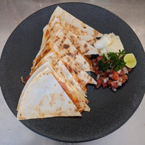 Quesadilla Chicken menu Three Steps Coffee, Uluwatu Raya
