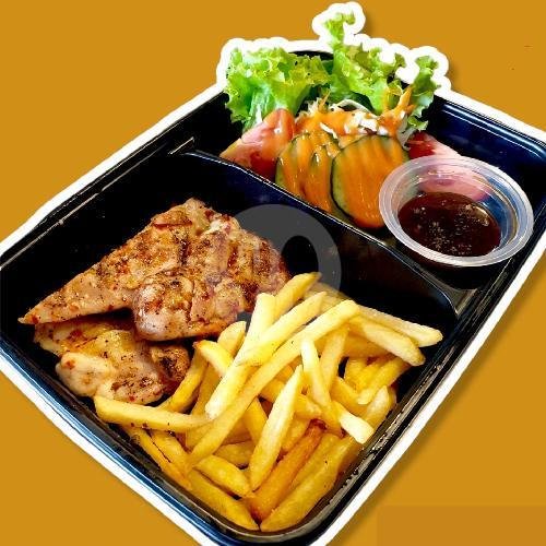 Chicken Steak With French Fries menu Mansu Kitchen, Nakula