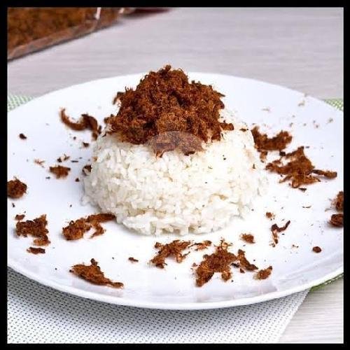 Nasi + abon ( nasi kids) menu Warung Men Sutini Renon